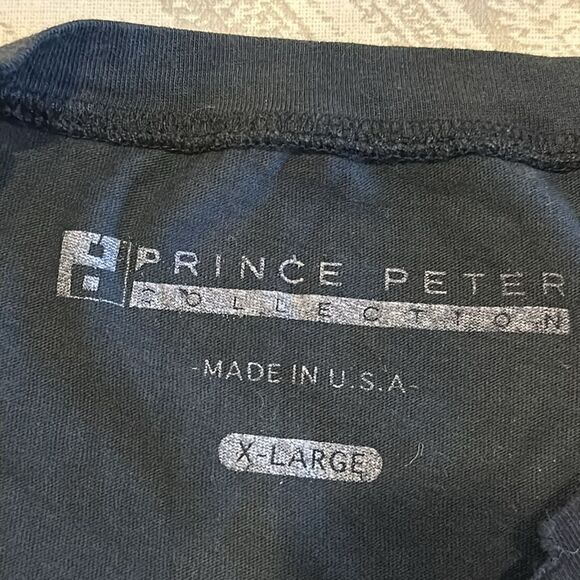 Prince Peter Girls ‘Good Vibes’ Black Cropped Uncut Hem T-Shirt - Size XL - Picture 4 of 6